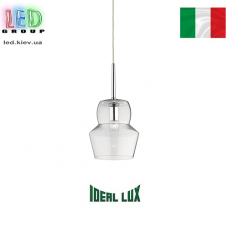 Підвісний світильник/корпус Ideal Lux, метал, IP20, ZENO SP1 SMALL TRASPARENTE. Італія!